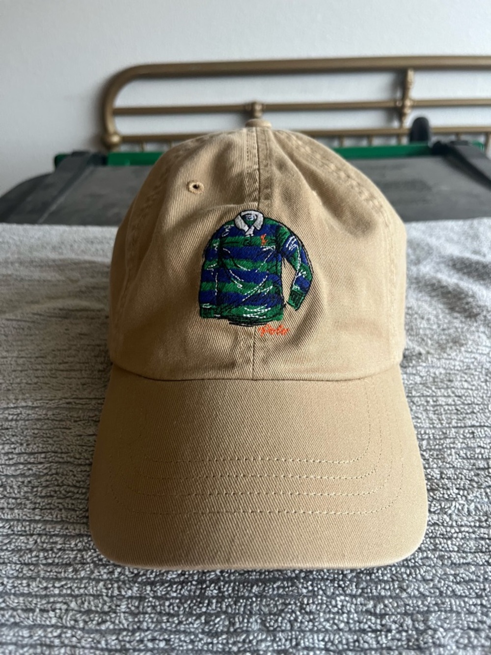 Polo Ralph Lauren Polo Rugby Shirt Twill Dad Hat Cap Tan O/S